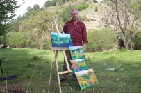 RESSAM - 'Bahar Ressamı' Eserlerini Doğada Yapıyor