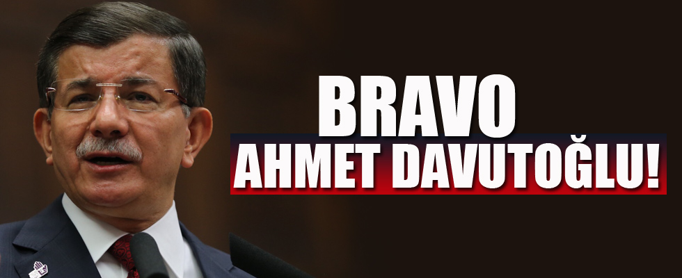 Davutoğlu'na övgü dolu sözler