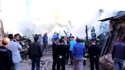 Sivas'ta Kereste Deposunda Yangın