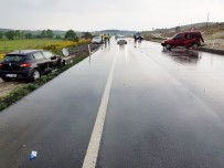Tavşanlı'da Trafik Kazası Açıklaması 3 Yaralı