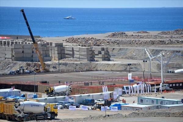 Akkuyu Nükleer Santrali için ilk harç