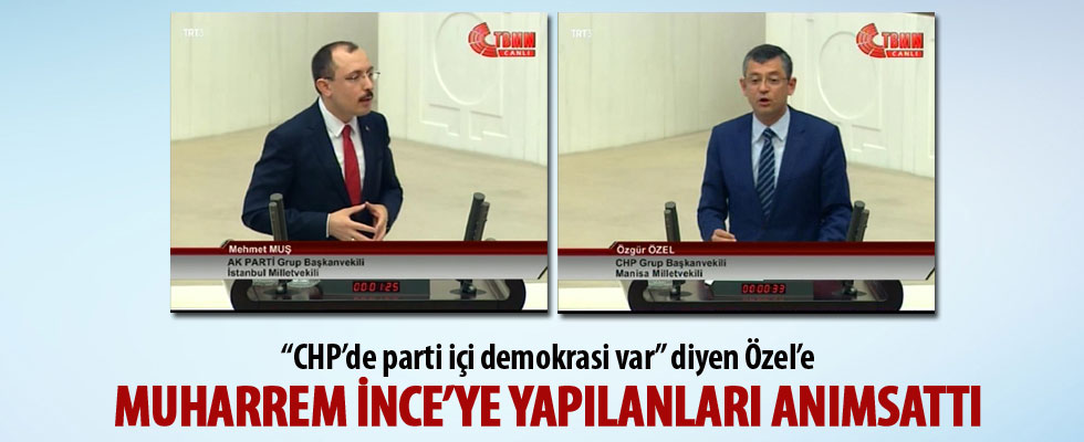 CHP'li Özel'in o sözlerine AK Partili Muş'tan tokat gibi yanıt