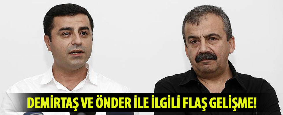 HDP'li Demirtaş ve Sırrı Süreyya Önder için 5'er yıla kadar hapis istemi