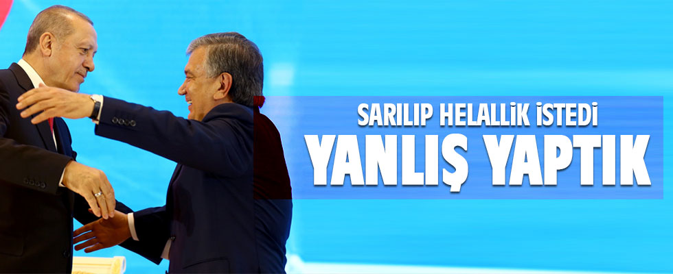 Mirziyoyev: Size çok yanlışlar yaptık