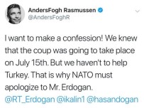 RASMUSSEN - NATO Eski Genel Sekreterinin Twitter Hesabı Hacklendi