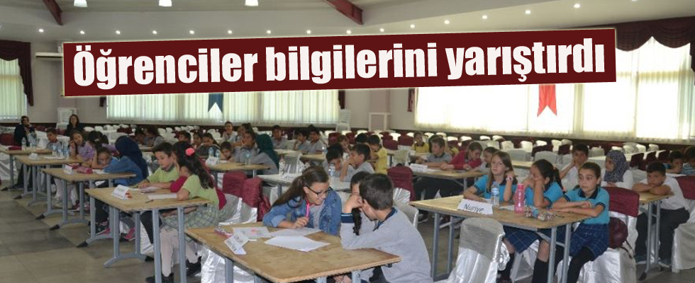 Öğrenciler bilgilerini yarıştırdı