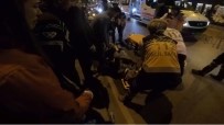 (Özel) Taksici, Motosiklet Sürücüsüne Çarpıp Kaçtı