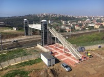 ENGELLİ ASANSÖRÜ - Gebze Demiryolu Yaya Köprüsü Tamamlanıyor