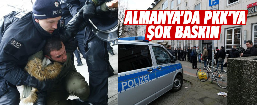 Alman polisi PKK'nın çatı örgütünün binasına baskın yaptı