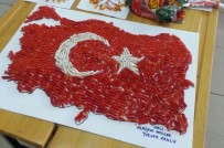 KAYHAN - Öğrenciler Makarnadan Türkiye Haritası Yaptı