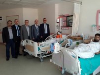 ÖZGÜR SURİYE ORDUSU - Sağlık-Sen'den Yaralı Mehmetçiklere Ziyaret