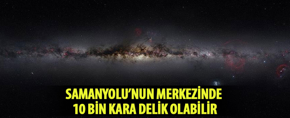 Samanyolu'nun merkezinde on bin kara delik olabilir