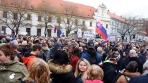 Slovakya'da Hükümet Karşıtı Gösteri