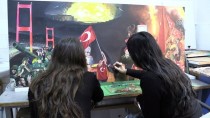 DUMLUPıNAR ÜNIVERSITESI - Yağlı Boya Eserleriyle 15 Temmuz'u Unutturmuyorlar