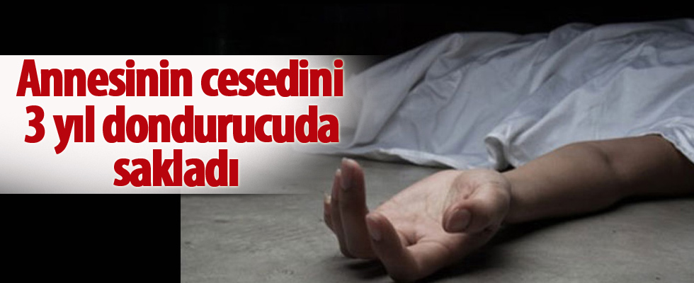 Annesinin cesedini 3 yıl dondurucuda sakladı