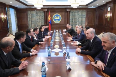 Başbakan Yıldırım Moğolistan Meclis Başkanı Enkhbold İle Görüştü