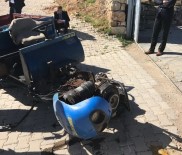 ÇAPA MOTORU - Gölbaşı'nda Çapa Motoru Devrildi