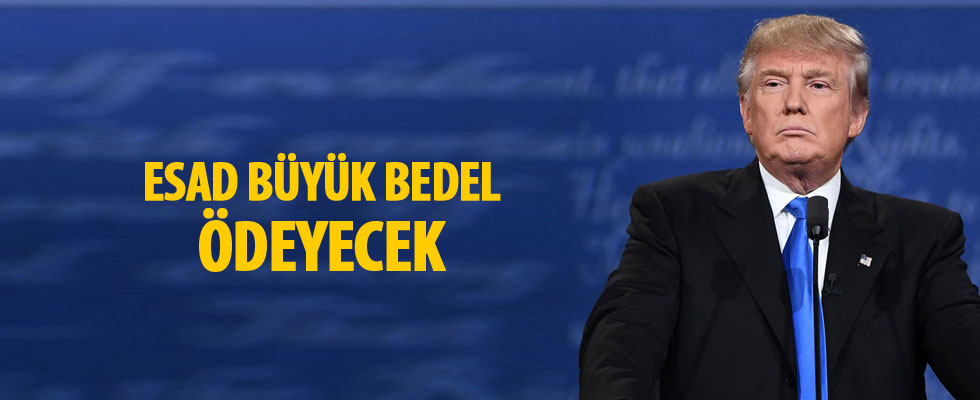 ABD Başkanı Trump: Esad kimyasal saldırı nedeniyle büyük bedel ödeyecek