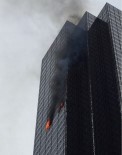 ABD Başkanı Trump'un Gökdeleninde Yangın