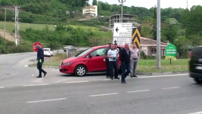 Samsun'da İki Otomobil Çarpıştı Açıklaması 5 Yaralı