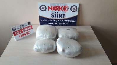 Siirt'te 4 Kilo 250 Gram Esrar Ele Geçirildi