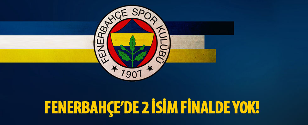 Fenerbahçe'de Dirar ve Mehmet Ekici finalde yok
