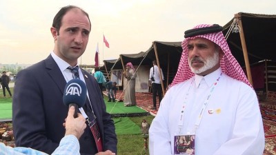Katar'ın Simgesi 'Şahinler' Etnospor Kültür Festivali'nde