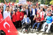 ASKER EĞLENCESİ - Uşak'ta Engellilerle Birlikte Kortej Yürüyüşü Düzenlendi