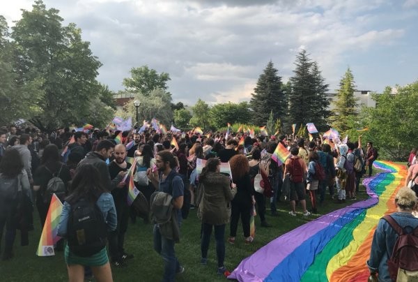 ODTÜ'de LGBT yürüyüşü