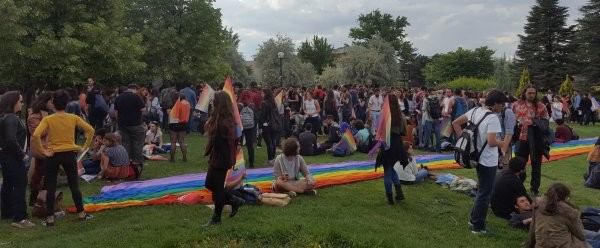 ODTÜ'de LGBT yürüyüşü