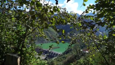 'Mühendislik Harikası' Deriner Barajı Havadan Görüntülendi