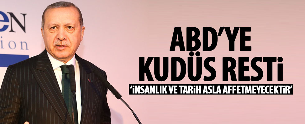 Cumhurbaşkanı Erdoğan'dan Kudüs açıklaması