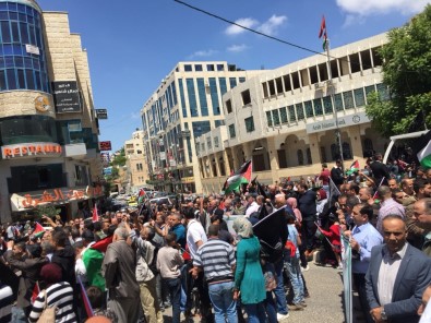 Ramallah'ta ABD Protestosu
