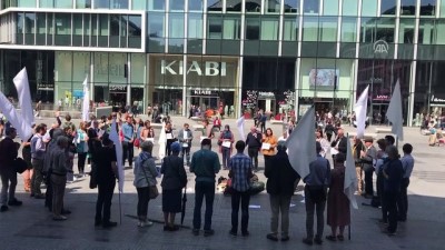 Brüksel'de Filistinliler İçin 'Sessiz' Eylem