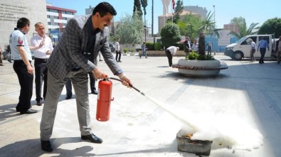 Büyükşehir Belediyesinde Yangın Tatbikatı