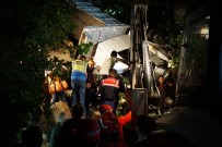 DOKURCUN - Kamyon Kabininde Sıkışan Sürücü 4 Saatlik Çalışma Sonucu Kurtarıldı