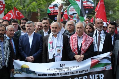 Konya'da İsrail Ve ABD Protesto Edildi