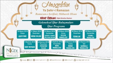 Niğde Belediyesi 11 Mahallede İftar Verecek