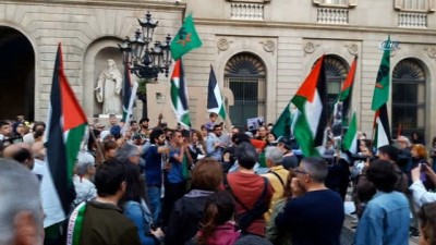 İspanya'dan İsrail Karşıtı Eylem