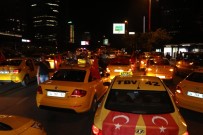 Taksiciler 'Den İsrail Konsolosluğu Önünde Protesto