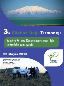 Vangölü Aktivistleri, Süphan Dağı'na Tırmanacak