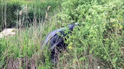 Silivri'de Otomobil Dereye Düştü Açıklaması 2 Yaralı
