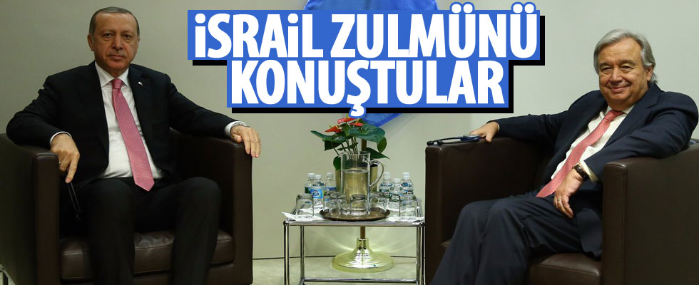 Erdoğan, BM Genel Sekreteri ile görüştü