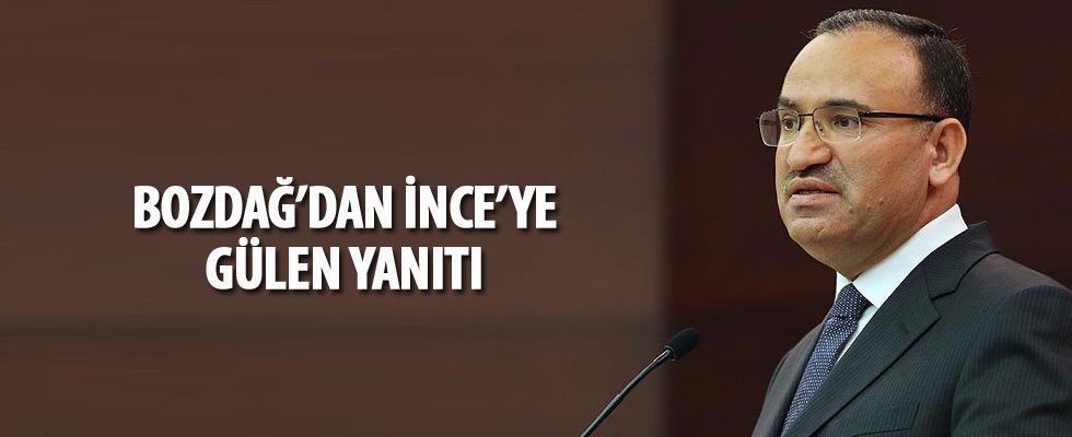 Hükümet Sözcüsü Bozdağ'dan Muharrem İnce'ye yanıt