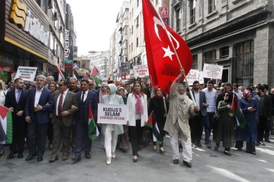 Trabzon'da 'İşgale Karşı Ses Ver' Mitingi Düzenlendi