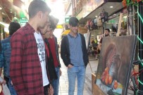RESIM SERGISI - Van Şemsiyeli Sokak'ta Resim Sergisi Açıldı