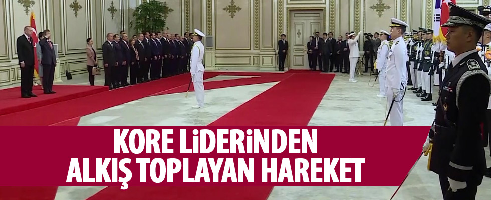 Erdoğan, Moon ile ikili görüşme gerçekleştirdi