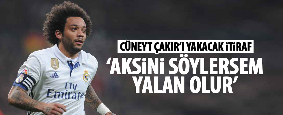 Marcelo'dan penaltı itirafı