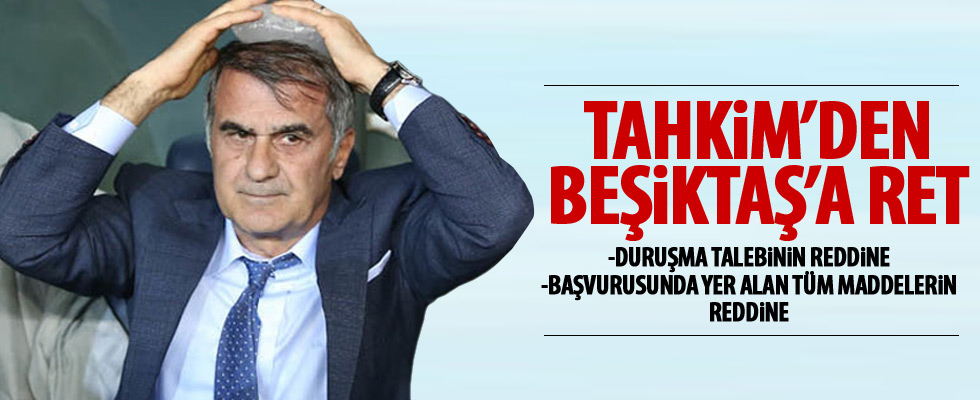 Tahkim Kurulu'ndan Beşiktaş'a ret