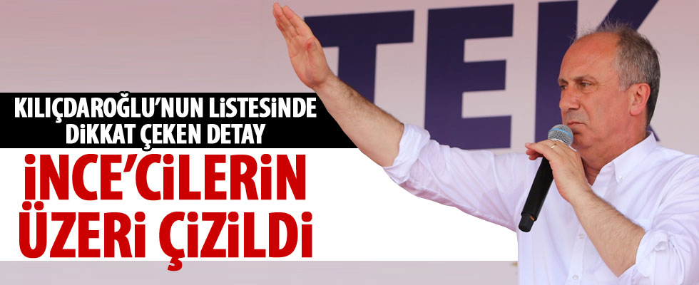 Kılıçdaroğlu o isimlerin üstünü çizdi